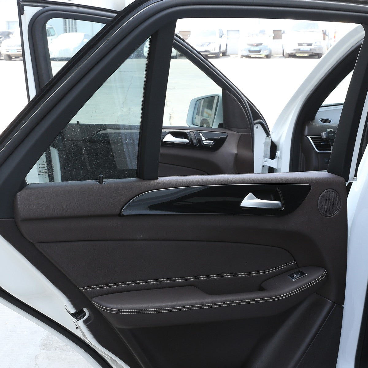 Piano Black Door Panel Trim For Benz ML W166/GLE W166/GLS/X166/GL X164 13-19 US 9