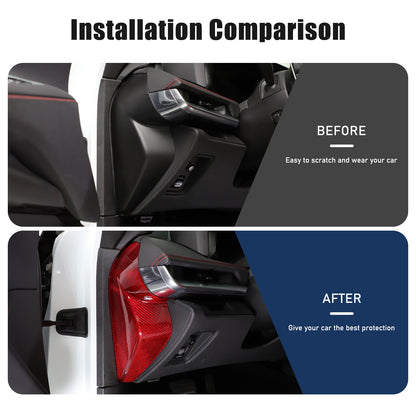 Red Real Carbon Fiber Dashboard Side Trim ForCorvette C8 Stingray Z06 Z51 2020+ 6