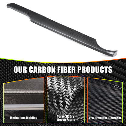 Matte Real Carbon Fiber Dashboard Center Trim Trim For Mazda MX-5 Miata 2016+ 6