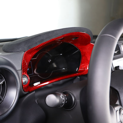 Red Real Carbon Fiber Interior Center Console Trim Set Kit For Subaru BRZ 22+ 46
