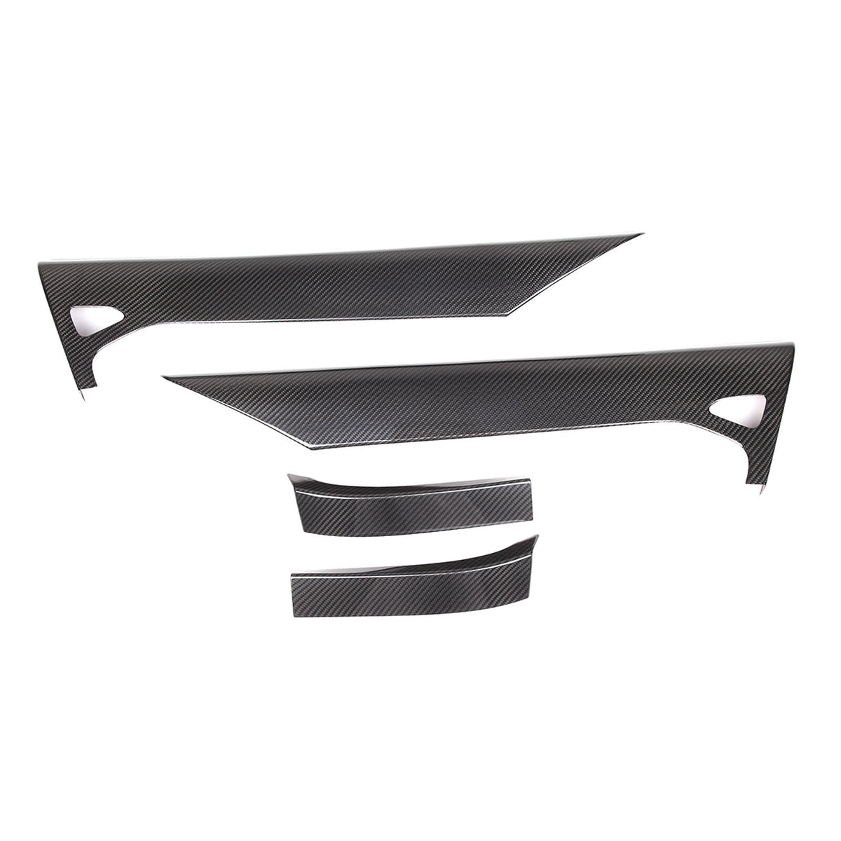 Real Carbon Fiber Inner Interior Door Panel Cover Trim For Corvette C8 2020-26 8