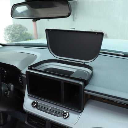 ABS Navigation Screen Rear Storage Box With Lid For Ford Maverick 2022+ US 3