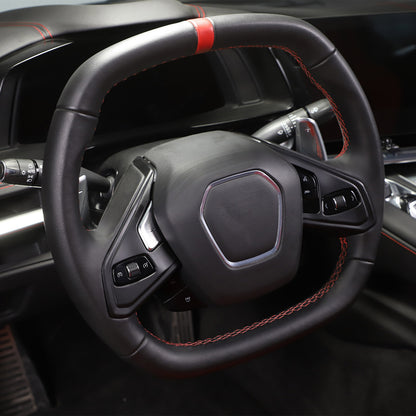 Matte Black ABS Full Interior Set Cover Trim Kit For Corvette C8 2020-25 - Styles 16-20 44