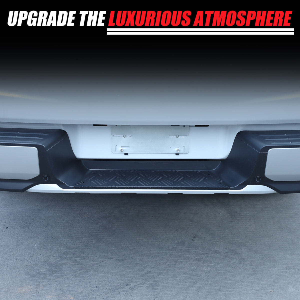 Black Alloy Rear Bumper Footrest Guard Plate For Mitsubishi L200 Triton 2019+ 19