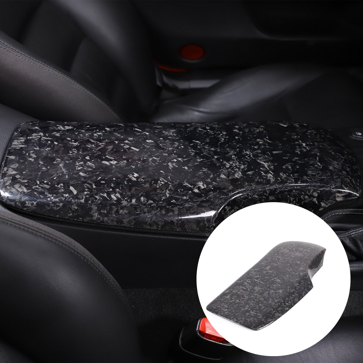Forged Real Carbon Fiber Full Interior Set Decor Cover Trim Kit for Corvette C6 74