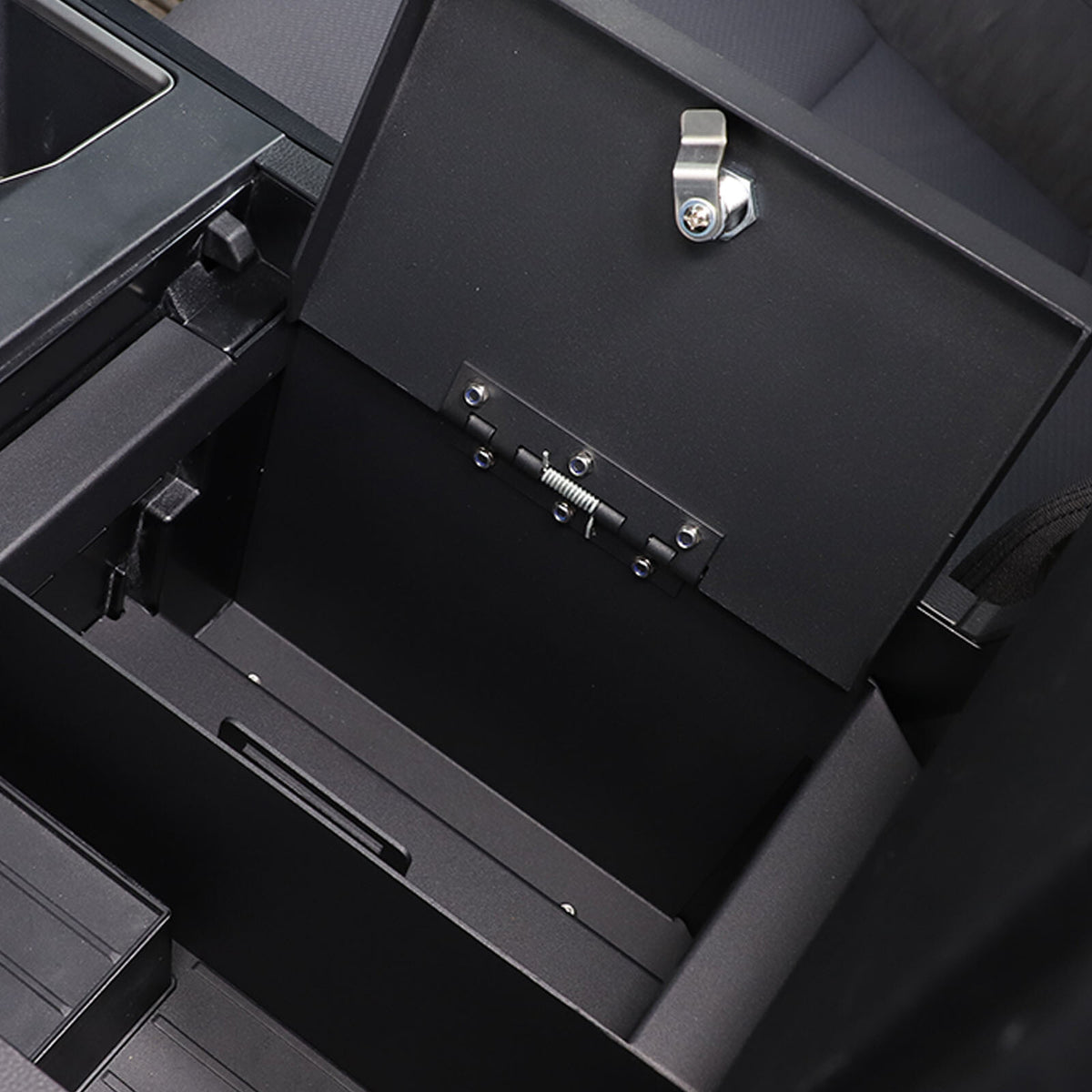Center Console Safe Storage Box with Keys & Tray for Toyota Tundra 2022+ US 20