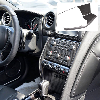 Matte Real Carbon Fiber Mode Button Side Trim For Nissan GTR R35 2008-2016 2