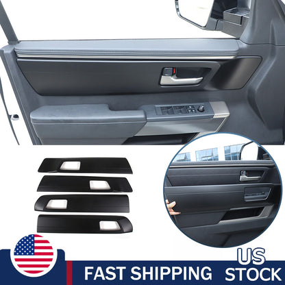 Matte Black ABS Interior Decoration Cover Trim Kit For Toyota Tundra 2022-26 US - Variants 6-10 57