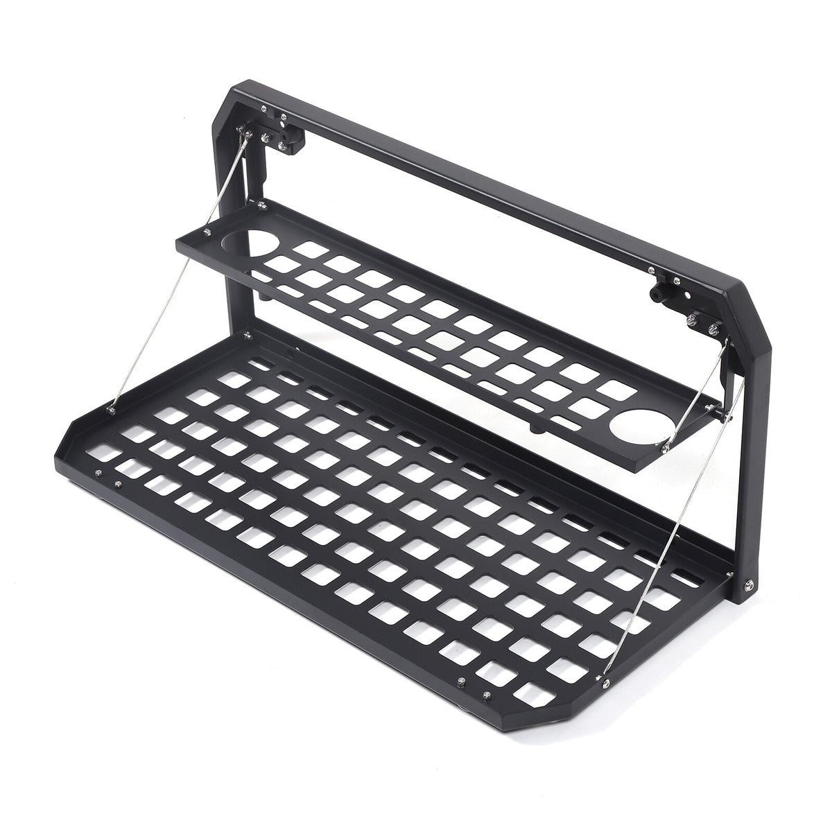 Alloy Rear Tailgate Shelf Rack Foldable Table For Land Rover Defender 2020-24 US 12
