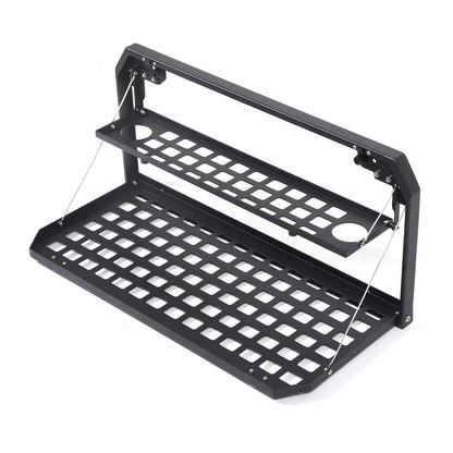 Alloy Rear Tailgate Shelf Rack Foldable Table For Land Rover Defender 2020-24 US 12