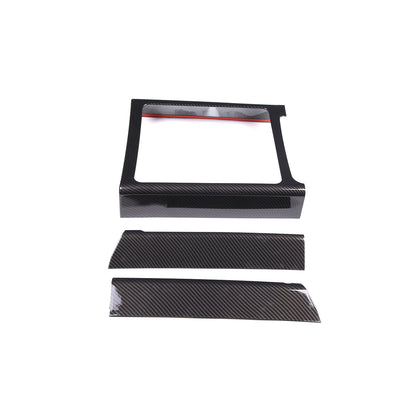 Carbon Fiber Style Interior Gear Shift Side Frame Trim For Hummer H2 2003-2007 10