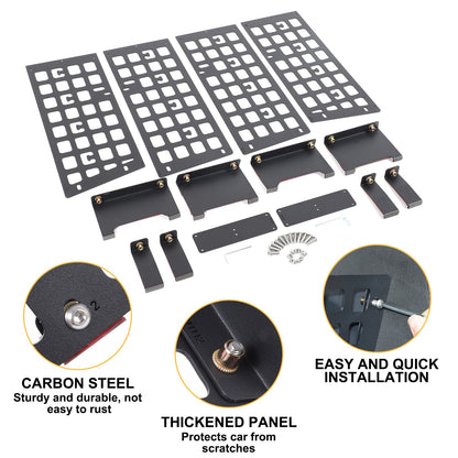 Carbon Steel Aluminum Rear Side Window Molle Panel For Hummer H2 2003-07 US 22