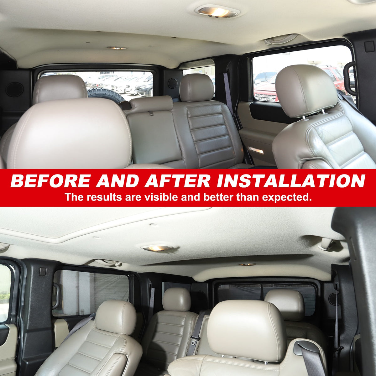 Car Window Screen Sun Shade Mesh Cover Windshield For Hummer H2 2003‑2009 4