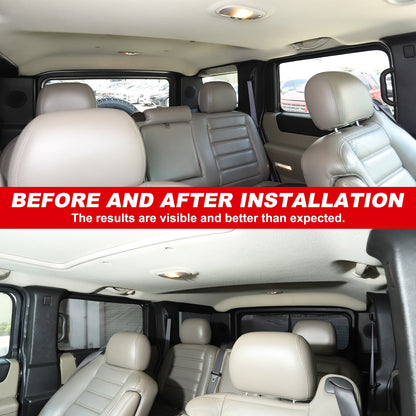 Car Window Screen Sun Shade Mesh Cover Windshield For Hummer H2 2003‑2009 4