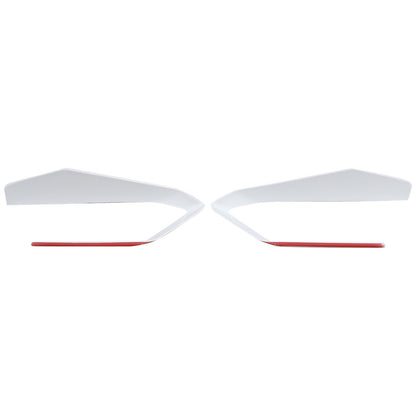 White ABS Front Bumper Center Grille Frame Trim For Corvette C8 2020+ 15