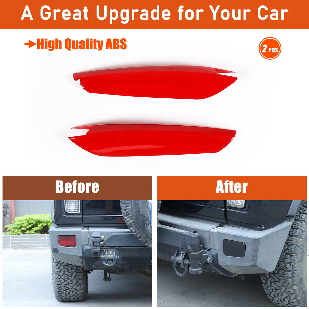 Smoked Black Rear Tail Light Lamp Decor Cover Trim For Hummer H2 2003-2009 17