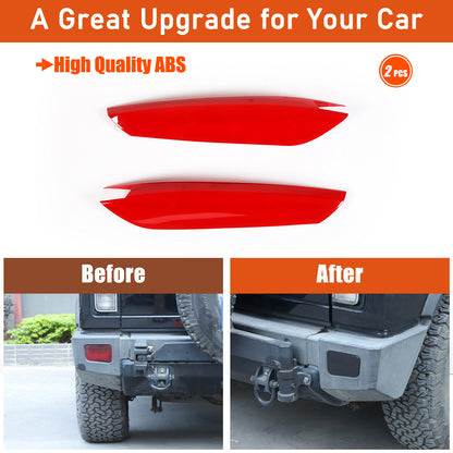 Smoked Black Rear Tail Light Lamp Decor Cover Trim For Hummer H2 2003-2009 17