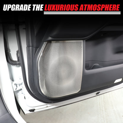 Silver Inner Door Speaker Tweeter Mesh Cover For Toyota Land Cruiser LC250 24+ 19