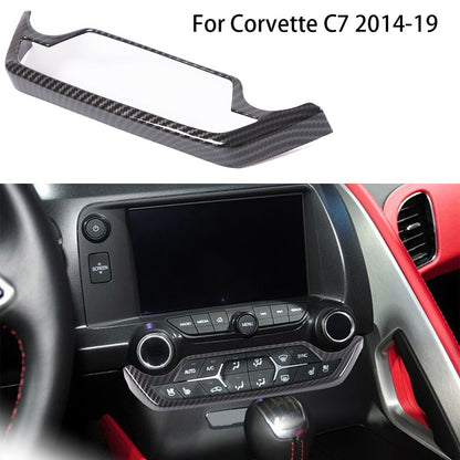 8PC ABS Carbon Fiber Interior Full Center Console Trim Set For Corvette C7 14-19 9