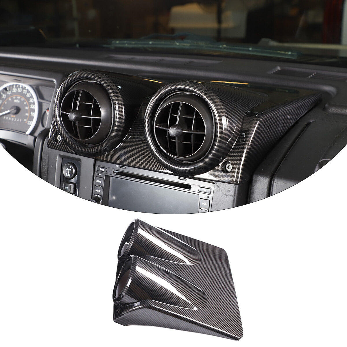 ABS Carbon Fiber Interior Full Set Panel Cover Trim Kit for Hummer H2 2003-2007 9