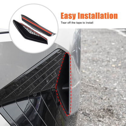 Glossy Piano Black Front Bumper Side Air Vent Grille Trim For BMW iX i20 2022-24 15