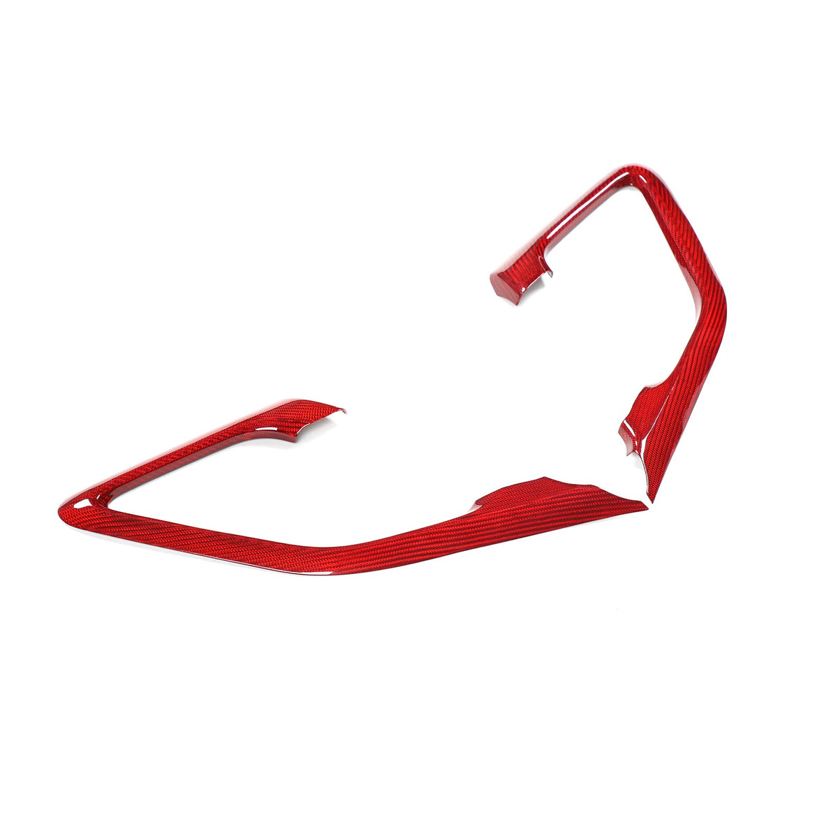 Red Real Carbon Fiber Inner Door Handle Trim Red For Nissan GT‑R R35 2008‑2016 7