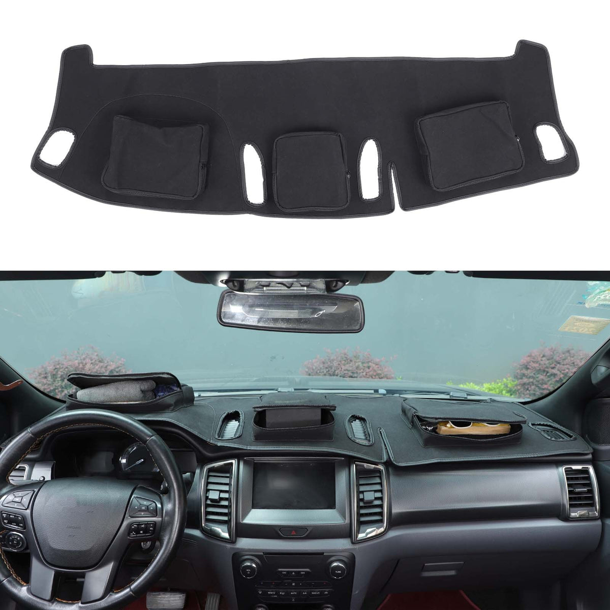 Interior Center Console Dashboard Storage Bag For Ford Ranger T7 T8 2015-21 US 2