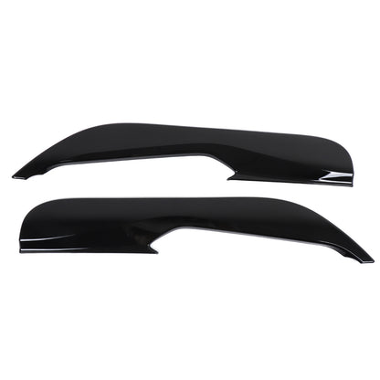 Glossy Piano Black ABS Interior Door Anti-Kick Panel Trim For Corvette C8 20+ US 4