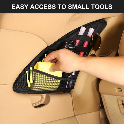 Rear Trunk Left Side Storage Bag Organizer For Porsche Cayenne 958 2011-2017 8
