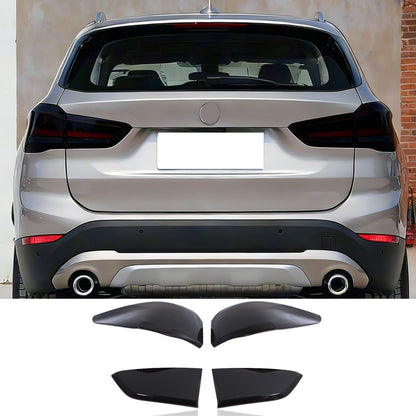 Smoked Black Rear Tail Light Guard Decor Cover Trim Bezel For BMW X1 F48 2020-22 20