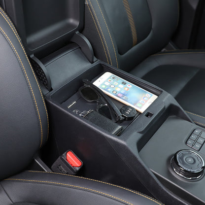Center Console Safe GUN Armrest Storage Lock Box Tray For Ford Ranger T9 2023+ 15