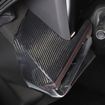 Real Carbon Fiber Driver Side Air Vent Upper Trim Cover For Corvette C8 20-25 US 3