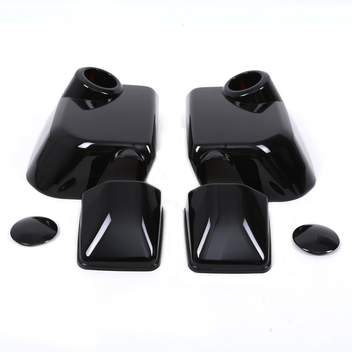 Glossy Piano Black ABS Side Mirror Cover Trim For Toyota FJ Cruiser 2007-2021 17