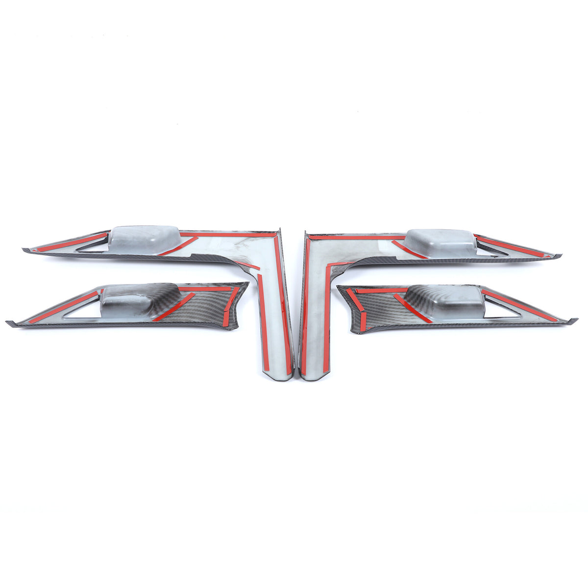 ABS Carbon Fiber Interior Door Bowl Panel Trim Cover For Lexus GX550 2025+ 14