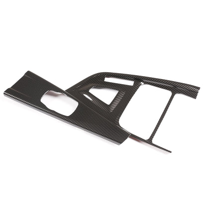 ABS Carbon Fiber Gear Shift Panel Cover Trim For BMW 3 Series F30 F34 2013-2019 4
