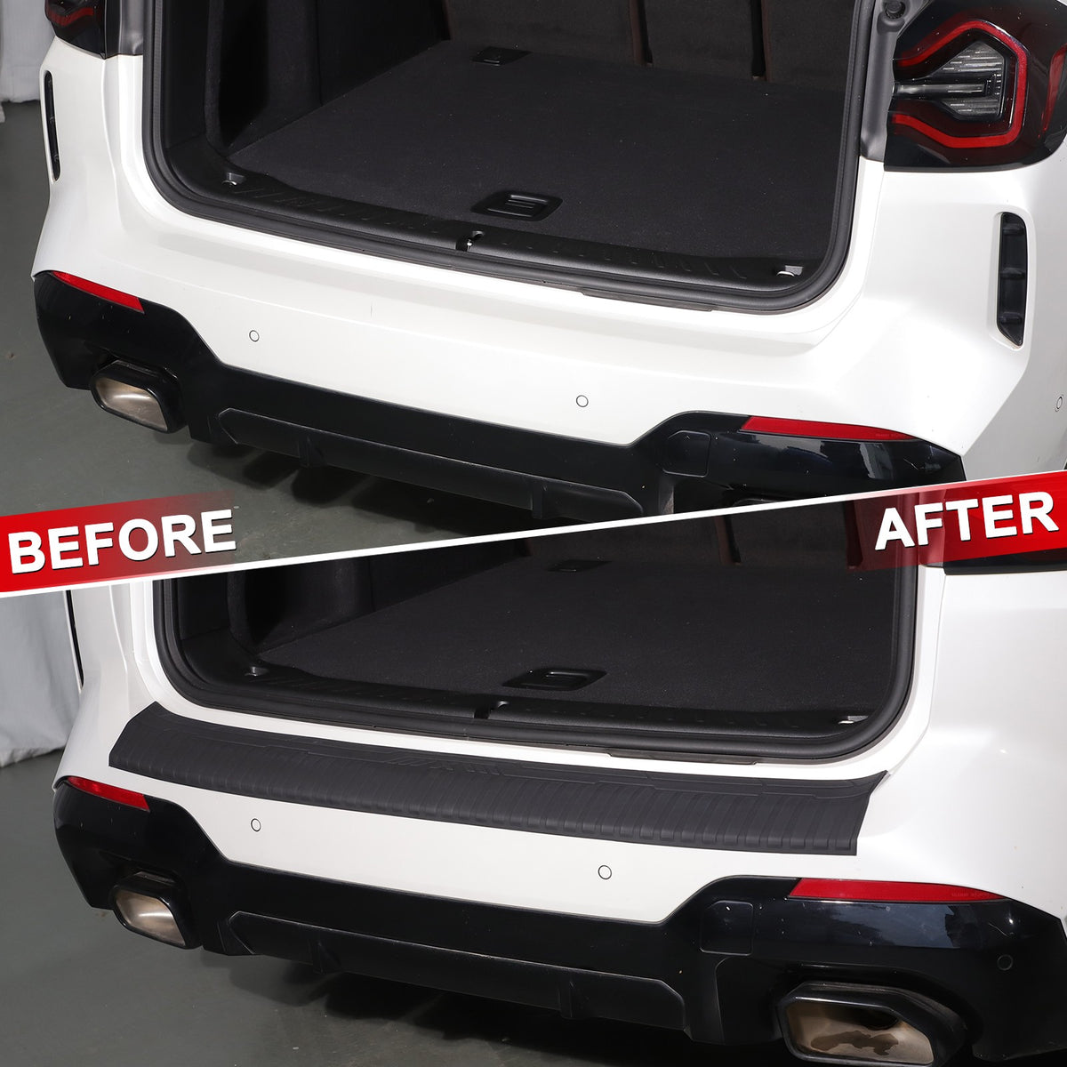 TPE Rear Bumper Protector Sill Guard Trim For BMW X3 G01 2018-2024 16