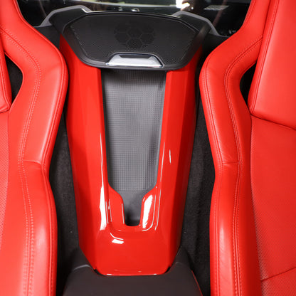 2pcs Red ABS Waterfall Wireless Charger Cover For Corvette C8 Convertible 4
