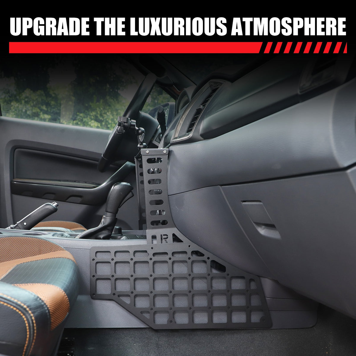 Gear Shift Extension Platform Phone Holder Bracket For Ford Ranger 2015-2022 12