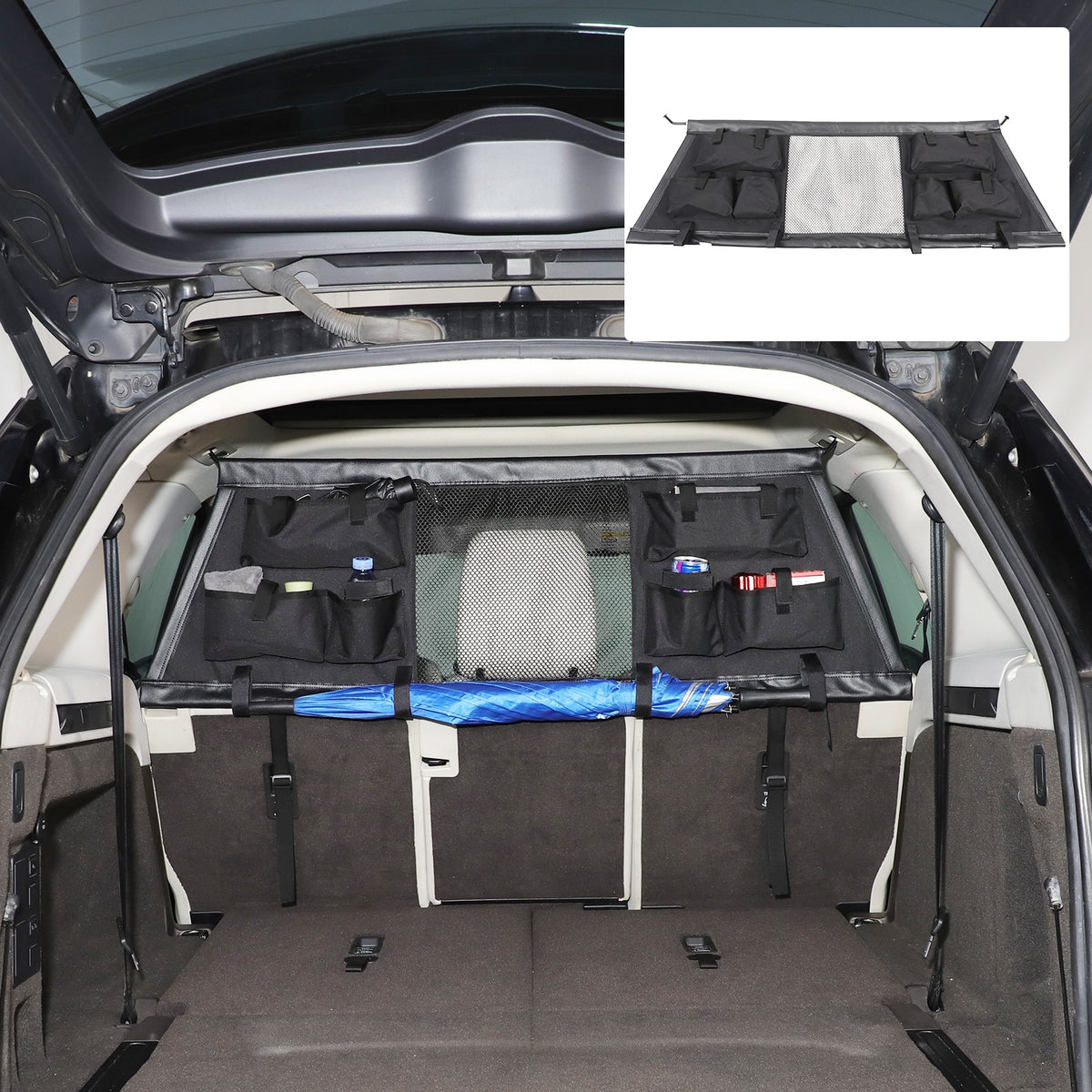 Trunk Divider Net Storage Bag Box Tray For Land Rover Discovery 5 L462 2017+ 10