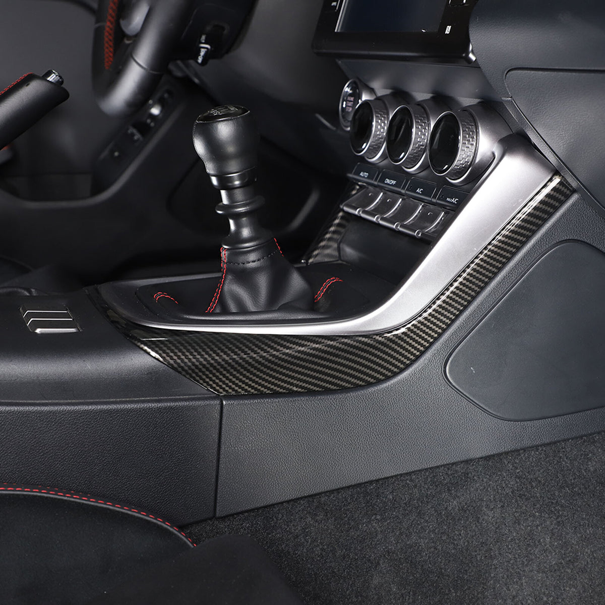 ABS Carbon Fiber Interior Center Console Trim Set Fits For GR86/BRZ 2022-2025 US - Variants 1-5 5