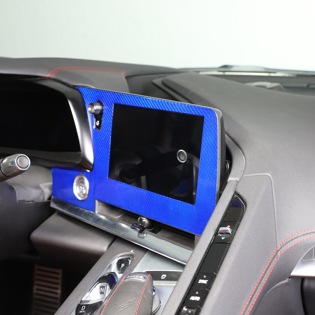 Blue Real Carbon Fiber Full Interior Set Decor Trim Kit for Corvette C8 20-25 - Variants 11-15 51