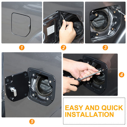 Alloy Steel Fuel Tank Cap Anti-Theft Lock For Nissan Frontier King Cab 2009-17 19