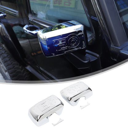 Mech Style Silver ABS Side Mirror Trim Cover For Hummer H3 2005-2009 US 17