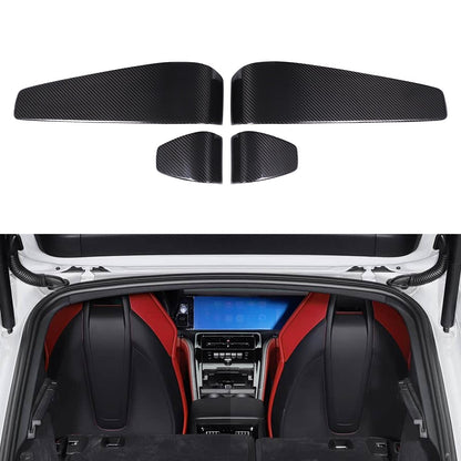 Real Carbon Fiber Seat Back Cover Trim For Porsche Panamera 972 2024+ 14