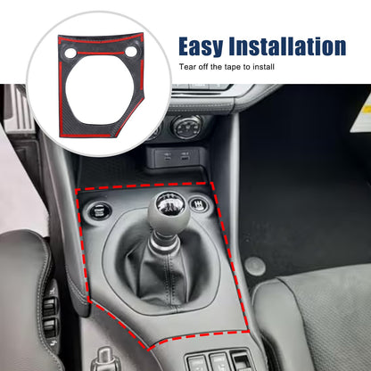 Real Carbon Fiber Center Console Gear Shift Base Trim For Nissan 400Z RZ34 MT 17