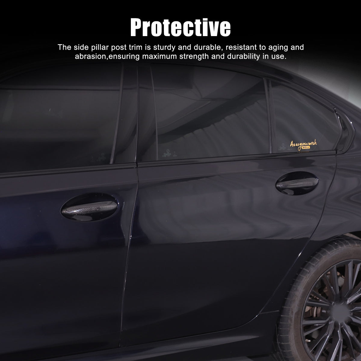 Real Carbon Fiber Exterior Outer Door Handle Trim For BMW 3 Series G20 20-22 6