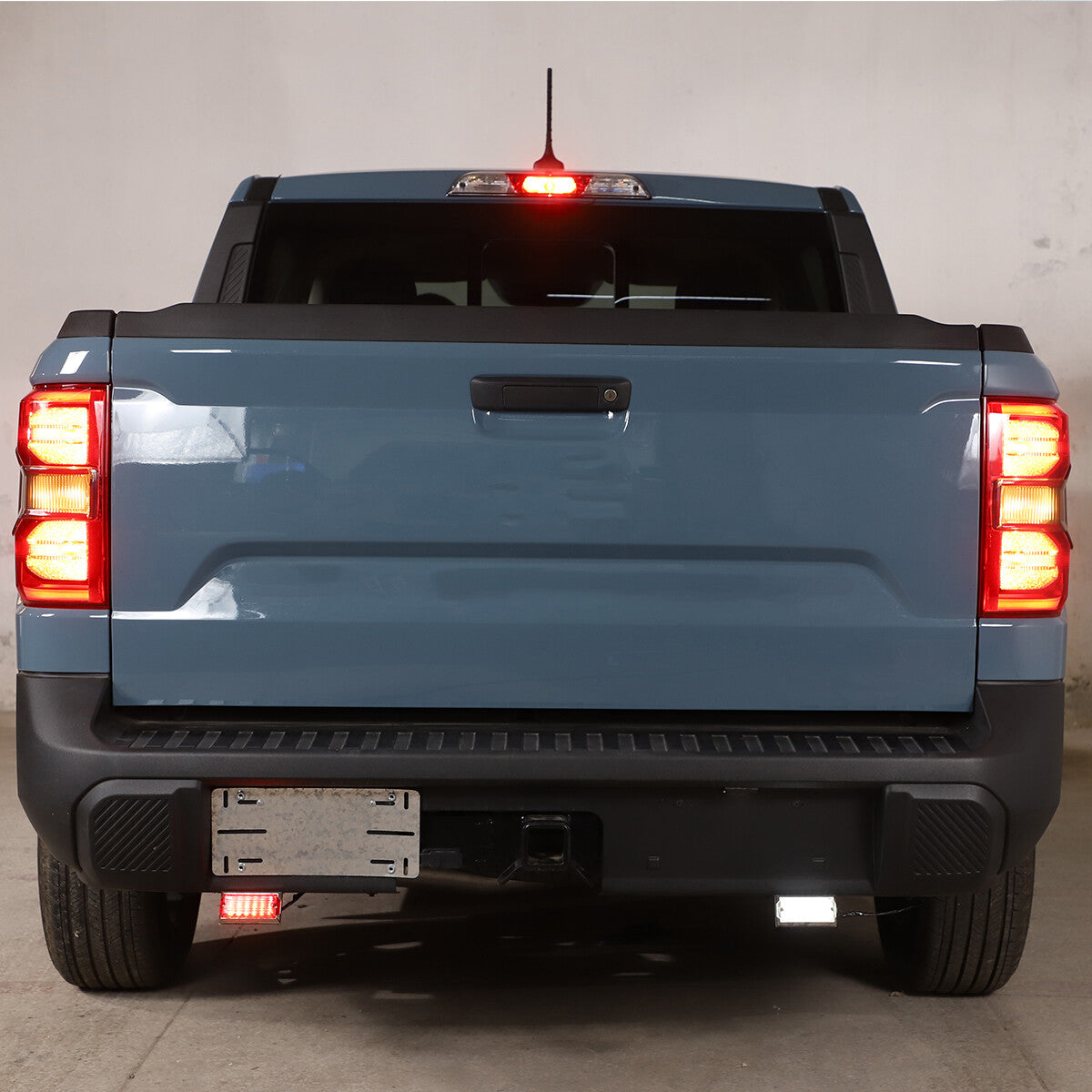 Smoked Black Rear Tail Light Guard Decor Cover Trim Bezel For Ford Maverick 22+ 3
