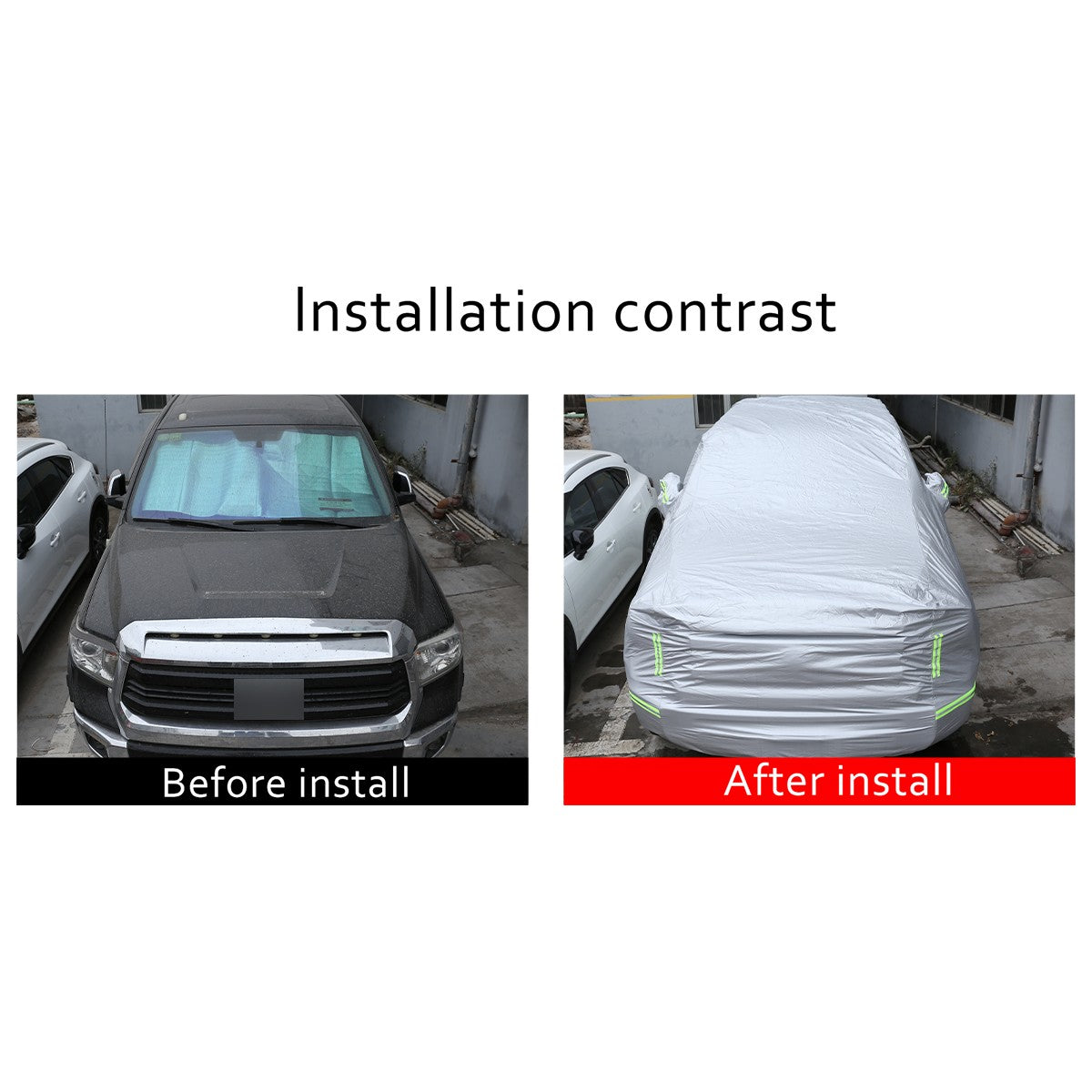 Full Car Cover Outdoor Waterproof Sun Heat Resistant For Toyota Tundra 2007-2021 8