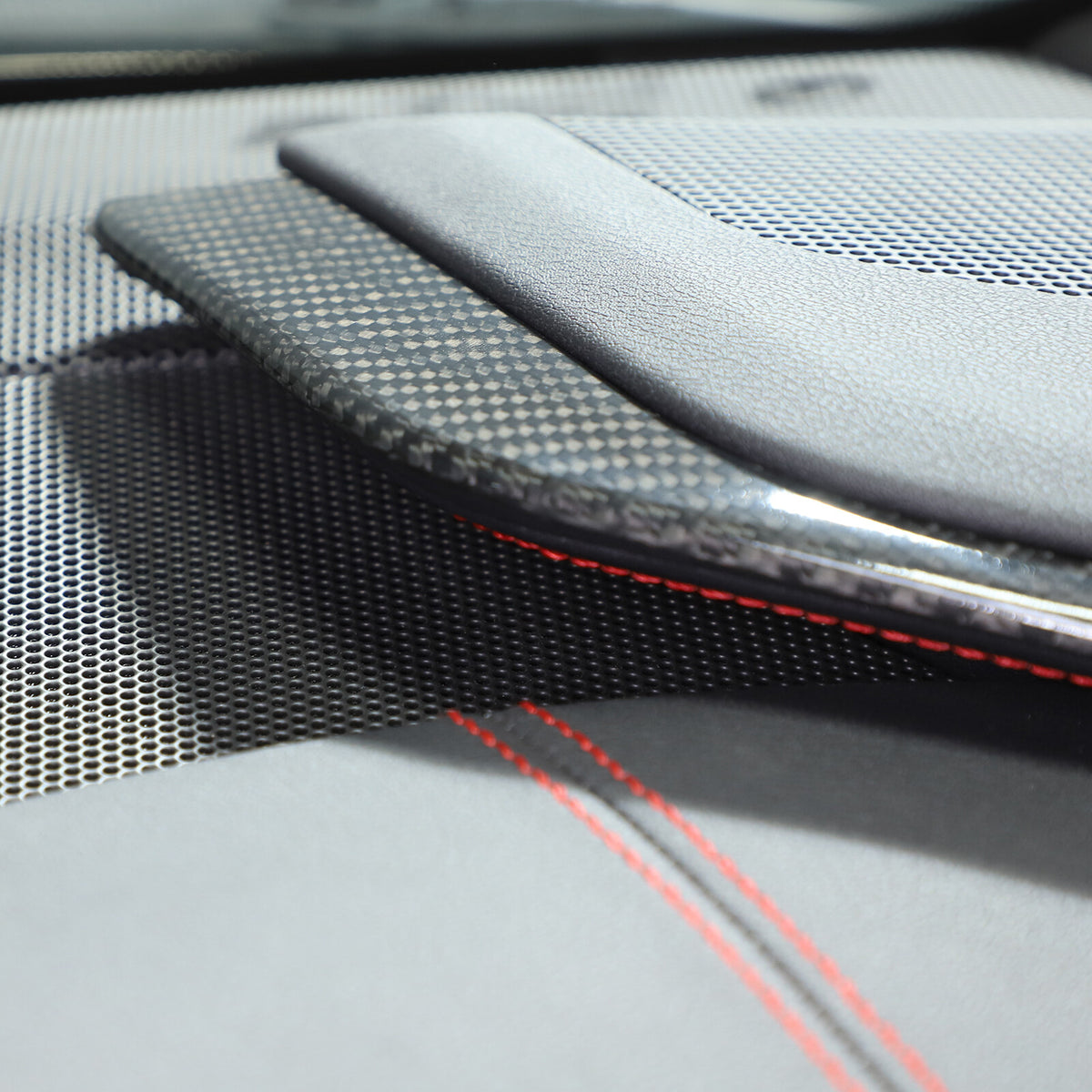 Real Carbon Fiber Console Side Dashboard Trim L Strip For Corvette C8 20-25 US 14