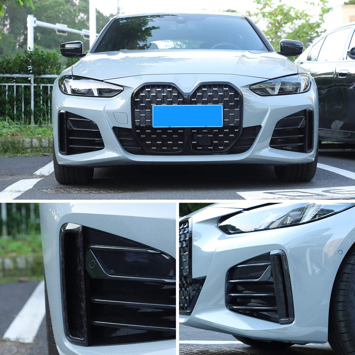 Forged Carbon Fiber Front Bumper Side Grill Trim For BMW 4 series 430i 440i 22+ 23